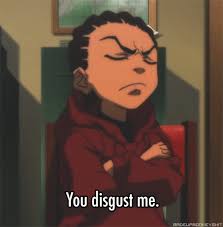 Fastest way to caption a meme. Pin By T Doh On Gangsterism Quests For Freedom The Current State Of Hip Hop S Irrepressible Intelligence Boondocks Drawings Black Cartoon Characters The Boondocks Cartoon