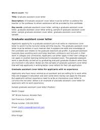 3+ sample of motivation letter for phd in pdf. Graduate Assistant Cover Letter Resume Professor