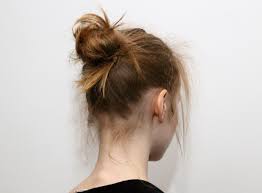 A medium sized crown braid winds around this low updo style for thin hair. Hairdo Messy Bun Novocom Top