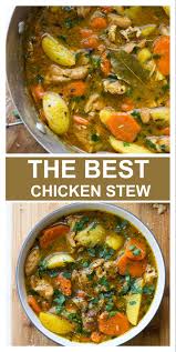 This easy chicken stew recipe is simple to make and super comforting! The Best One Pot Chicken Stew So Easy And Absolutely Delicious Chickenstew Soup Stew Chickenrecipes Stew Chicken Recipe Easy Stew Stew Recipes