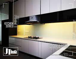Jenis pintu kabinet tanpe handle. 4g Glass Door Kitchen Cabinet With Quartz Top Kitchen Cabinet Design White Kitchen Rustic Kitchen Design Small