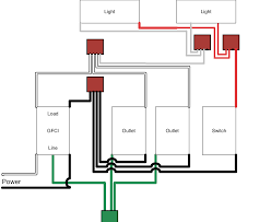 3 wire gfci circuit diagram wiring diagram. How To Add Gfci Protected Switches And Lights To A 2 Wire Garage Circuit Home Improvement Stack Exchange