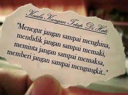 Menegur Jangan Sampai Menghina Kata Kata Mutiara Islamic Quotes Motivasi