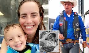 Rodeo star Spencer Wright and his wife hopeful about son Levi's recovery  from brain injury after driving toy tractor into river: 'One step at a  time'