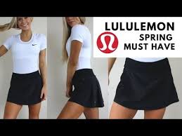 Lululemon pleated skirt (with shorts!) lululemon pleated white tennis skirt. Lululemon Skirt Try On Review Keltie O Connor Youtube