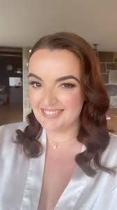 J E N N A 🌾, My gorgeous bride Jenna went for a smokey winged liner and a  pop of champagne shimmer with glam waves and pearl accessories. Just 👌🏼