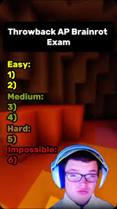 THROWBACK AP BRAINROT EXAM WITH SKETCH 😱 How’d you do?? 👇👇 #brainrot  #exam #trivia #quiz #sketch