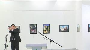 The russian ambassador to turkey looks at a painting at a gallery in ankara earlier today. Andrey Karlov Russian Ambassador To Turkey Fatally Shot At Museum