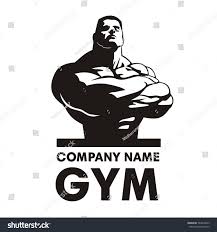 Gym Logo Vector Bodybuilder Logo Design Bodybuilder Crossing His Hands Vector Image Motivacao Para Ir A Academia Musculacao Dojo