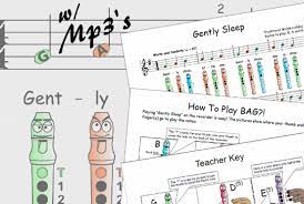 Easy Recorder Gently Sleep Recorder Sheet Music Recorder Songs Recorder Music