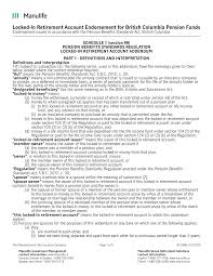 The provinces of british columbia, alberta, manitoba, ontario, quebec, newfoundland & labrador and nova scotia as well as federal registered plans allow the … 2