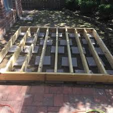 Therefore, align the 2×4 boards at both ends, drill several pilot holes and insert the decking screws. Simple Floating Deck Instructables