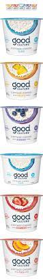 Good Culture Cottage Cheese Gets A Crisp New Look Cheese Packaging Cheese Design Milk Packaging