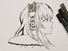 Music Time Anime Drawing Ink Anime Drawings Social Art Anime