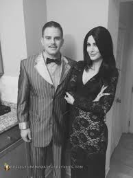 Diy morticia addams halloween costume. 40 Eccentric Homemade Addams Family Costumes