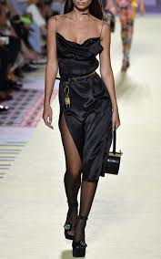 Cowl Neck Silk Satin Dress By Versace For Preorder On Moda Operandi Slinky Dress Strapless Dress Formal Fashion