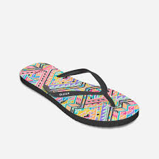 Women's flip-flops - 120 Ikat black ...