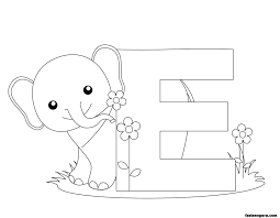 Printable Letter E Homepage Alphabet Printable Animal Alphabet Letter E For Abc Coloring Pages Elephant Coloring Page Abc Coloring