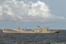 wreck of uss/usns butte (t ae 27)