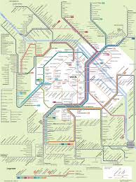 Map Of Vienna S Bahn Train Urban Commuter Suburban Railway Obb Network Train Map Transit Map Map