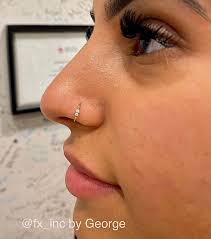 Tiesome Nose Stud Stainless Steel 12 Pieces Nose Ring Silver Fake Nose  Piercing Ring Nose Ring Piercing For Artificial Lips Septum Nose Ring Fakes  Set Non-Perforated Lip Ring Fake Nose Ring :
