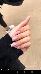 Now they are probably on the peak. Bling Simple Coffin Nails With Rhinestones Nail And Manicure Trends