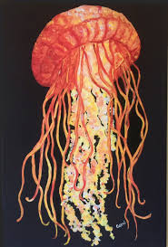 Find the perfect bright beach stock illustrations from getty images. Jellyfish Canvas In Bright Colors 16x24 Beach Style Paintings By My Island Houzz