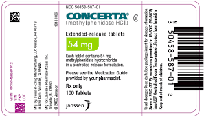 Ndc 50458 588 Concerta Methylphenidate Hydrochloride