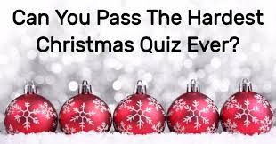 They are probably the best questions to ask at pretty much any social event. Can You Pass The Hardest Christmas Quiz Ever Quizpug