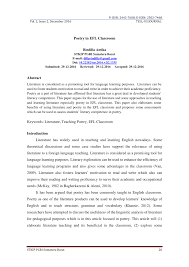 Pdf Poetry In Efl Classroom All with comprehensive teacher notes included.