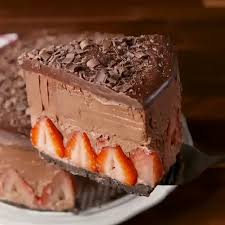Strawberry Chocolate Mousse Cake Video Chocolate Mousse Cake Recipe Mousse Cake Recipe Savoury Cake