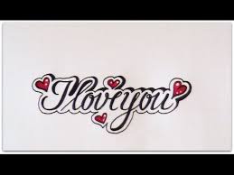 How To Write Cursive Fancy Letters I Love You Easy Version Youtube
