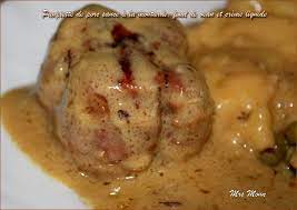 Réalisez en 16 étapes cette recette de paupiette de porc au four avec cuisineaz. Paupiettes De Porc Sauce Moutarde Fond De Veau Et Creme Liquide La Serviette Autour Du Cou