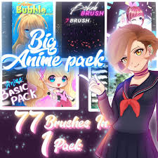 Super Anime Brushpack With 77 Brushes Procreate Brushes Free Anime Procreate Ipad Art