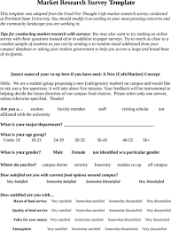 Market Research Examples Market Research Survey Examples Survey Template