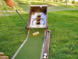 The thing is, it needs to be portable and it needs to be light enough for transport to the location. Puttskee Combines Golf And Skee Ball