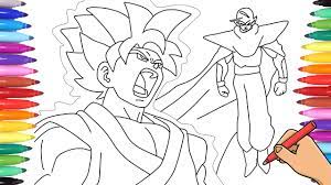Son goku coloring pages are a fun way for kids of all ages, adults to develop creativity, concentration, fine motor skills, and color recognition. Dragon Ball Z Coloring Pages How To Draw Goku Super Sayan And Piccolo Youtube