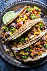 This bbq chicken tacos recipe was written by me on behalf of farm rich. Slow Cooker Bbq Chicken Tacos With Texas Caviar Climbing Grier Mountain
