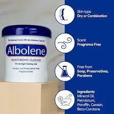 Albolene Face Moisturizer and Makeup Remover, Facial Cleanser and Cleansing  Balm, Fragrance Free Cream, 12 oz