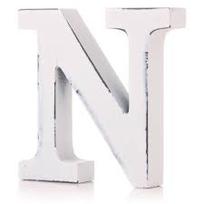 Check spelling or type a new query. Letter Block Wood Alphabet Number 11cm White N Maison Rustic
