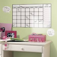 Roommates Dry Erase Calendar Peel And Stick Wall Decal White Dry Erase Wall Dry Erase Calendar Vinyl Wall Stickers