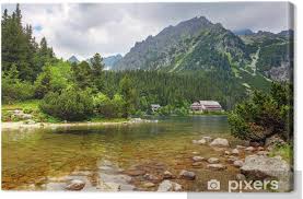 Visitez la slovaquie grâce à l'exemption de visa etias pour l'europe. Tableau Sur Toile Popradske Pleso Slovaquie Paysage De Montagne A L Ete Pixers Nous Vivons Pour Changer