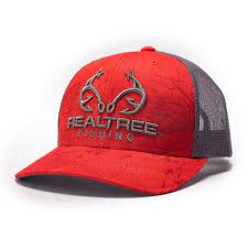 Realtree Logo Red Fishing Pattern Hat Realtree Logo Realtree Hats