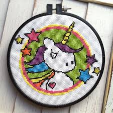 Go cross stitch crazy with our huge selection of free cross stitch patterns! Badass Unicorn Counted Cross Stitch Diy Kit Bright Cross Stitch Cross Stitch Cross Stitching