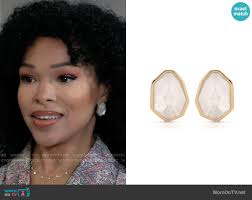 WornOnTV: Ava's light blue wide-collar blouse