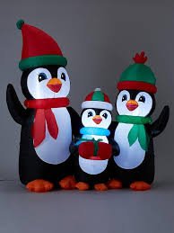 Christmas yard disney christmas outdoor christmas christmas 2019 all things christmas christmas lights blow up christmas decorations inflatable christmas decorations christmas inflatables. Festive 5ft Inflatable Penguin Family Outdoor Christmas Decoration Very Co Uk