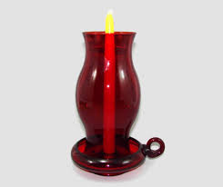 Fill the base with sand, faux botanicals or vase fillers to create your own seasonal display. Fenton Red Hurricane Lamp Ruby Glass Finger Lamp Candle Holder Christmas Holiday Decor Lamp Candle Holder Candle Holders Red Glass Candle Holder