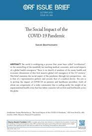 The Social Impact Of The Covid19 Pandemic Orf
