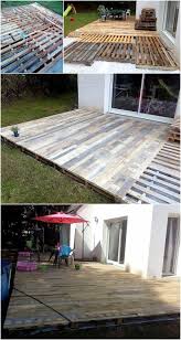 Diy Wood Pallets Patio Terrace Palletfurniture Construction Terrasse Bois Decoration Jardin Terrasse Amenagement Jardin