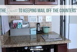 The Secret To Keeping Mail Off The Counters Paper Clutter Organization Home Organization Clutter Organization